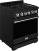 Thor Kitchen Gordon Ramsay Collection 30" Black Pro Style Liquid Propane Range with Precision Knob Control and Stainless Steel Trim-2