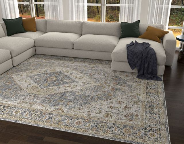KAS Rugs Avani Blue Serafina 5'x8' Area Rug-4