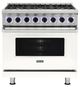 Viking® 7 Series 36" Pure White Pro Style Dual Fuel Range-0