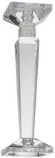 A & B Home 2-Piece Clear Crystal Candle Holder Set-1