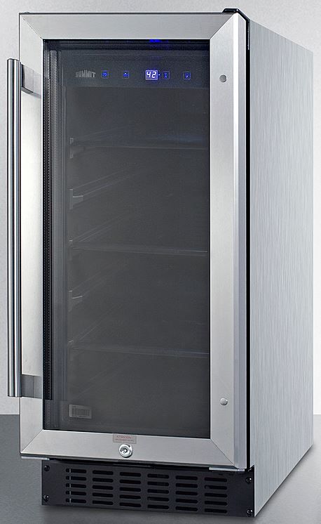 Summit® 2.3 Cu. Ft. Stainless Steel Beverage Center-1
