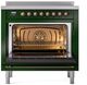Ilve® Nostalgie II Series 36" Emerald Green Pro Style Induction Range-2