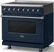 Viking® 5 Series 36" Slate Blue Pro Style Induction Range with Polished Chrome Trim-2