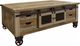 International Furniture Direct Antique Brown Cocktail Table-0