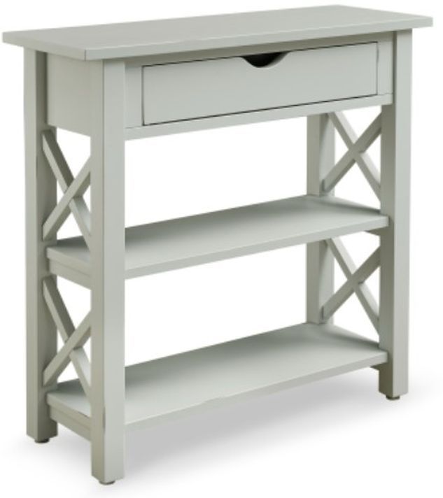 Null Furniture 6618 Opaque Gray Small Console Table-0