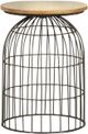 Coaster® Bernardo Natural  Accent Table with Gunmetal Frame-0