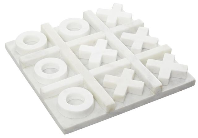 Deco Marche White Tic Tac Toe Game Set-1