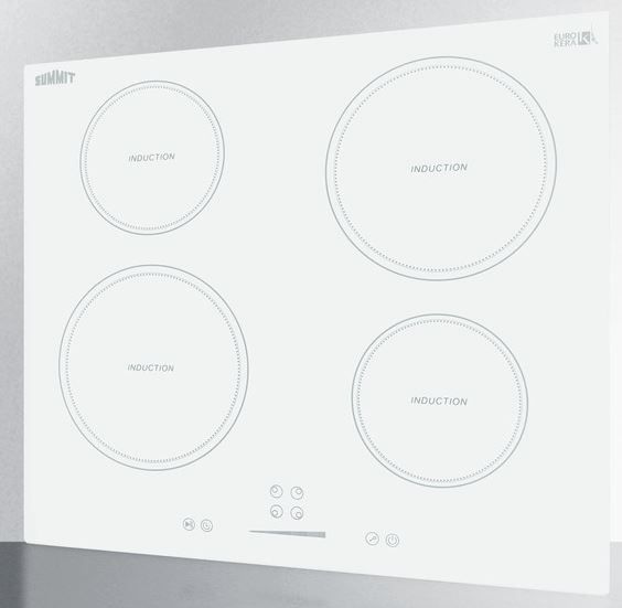 Summit® 24" White Induction Cooktop-3