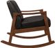 Mazin Furniture Auden Dark Brown Upholstered Rocking Chair-2