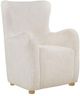 Coaster® Thornton Ivory Faux Fur Upholstered Wingback Lounge Accent Chair-0