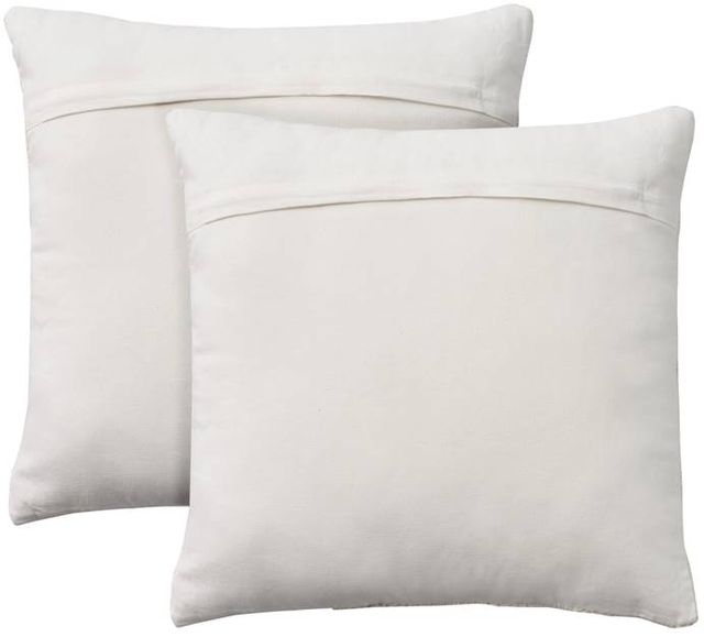 Nourison Home™ Lifestyle 2-Piece White Cotton Knitted Throw Pillows Set-1