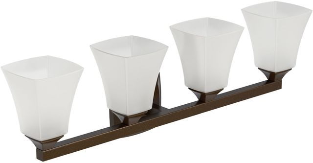 Moen® Voss™ Oil Rubbed Bronze Four Globe Bath Light-1