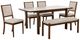 Primo International™ 5200 6-Piece Brown Dining Set-0
