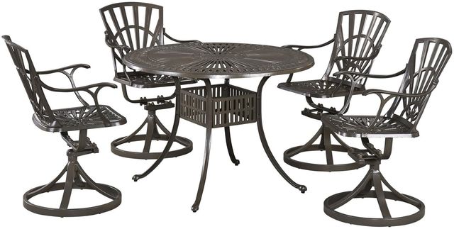 Homestyles® Grenada 5-Piece Khaki Outdoor Dining Set-0