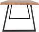 Moe's Home Collection Mila Natural Live Edge Dining Table with Black Metal Legs-3