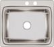 Elkay Lustertone® Classic Lustrous Satin 25" x 22" x 8-1/8" MR2-Hole Single Bowl Drop-In Sink-1