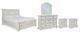 Signature Design by Ashley® Robbinsdale 5-Piece Antique White Queen Sleigh Bed Set-0