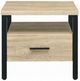 ACME Furniture Yawan Oak Accent Side Table with Black Frame-1