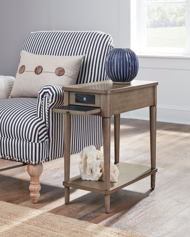 Null Furniture 6618 Gray Birch Charging Chairside-1