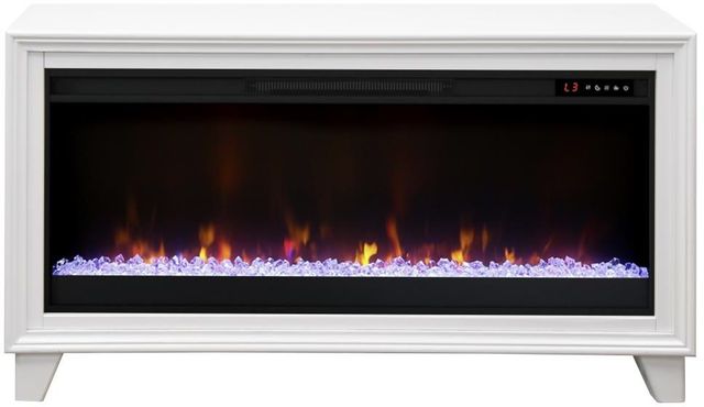 Legends Home Fairfield White Modular Fireplace Cabinet-3