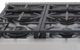 Kucht Professional KFX Series 36" Stainless Steel Natural Gas Range Top with Royal Blue Knobs-1