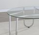 Coaster® Beller Round Tempered Glass Top End Table with Chrome Base-5
