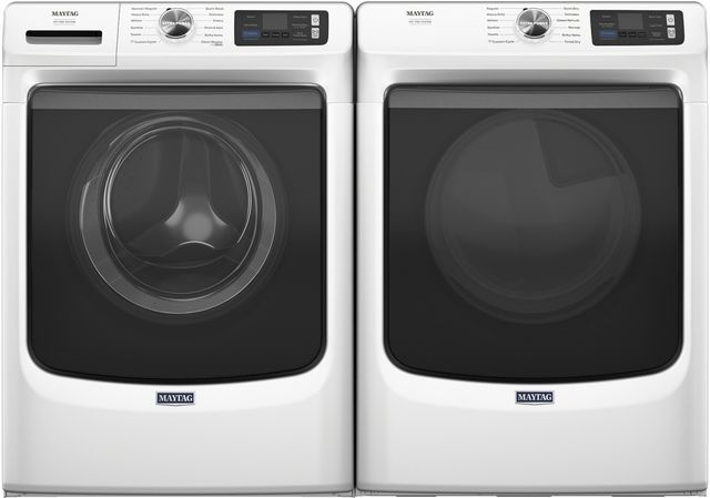 Maytag® White Front Load Washer and Gas Dryer-0