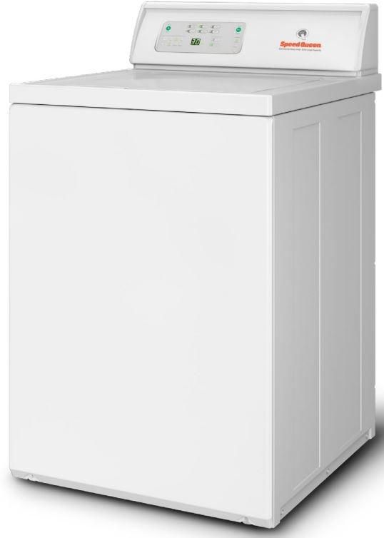 Speed Queen® Commercial 26" White Agitator Top Load Washer-1