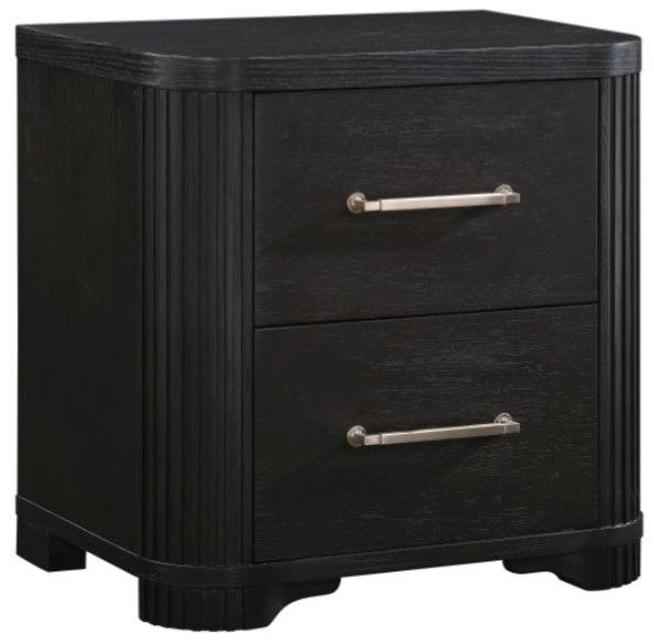 Homelegance® Gilbert Charcoal Nightstand-0