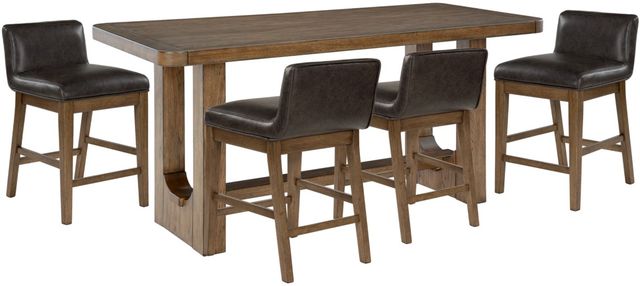 Signature Design by Ashley® Cabalynn 5-Piece Light Brown Counter Height Dining Set-0