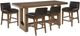 Signature Design by Ashley® Cabalynn 5-Piece Light Brown Counter Height Dining Set-0