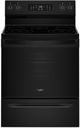 Whirlpool® 30" Black Freestanding Electric Range with Air Cooking Technology and Steam Clean-0