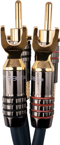 Tributaries® Serires 8 4 Ft. Banana Plugs/Spade Lugs Speaker Cable-2