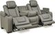 Signature Design by Ashley® Backtrack Gray Power Reclining Sofa-2