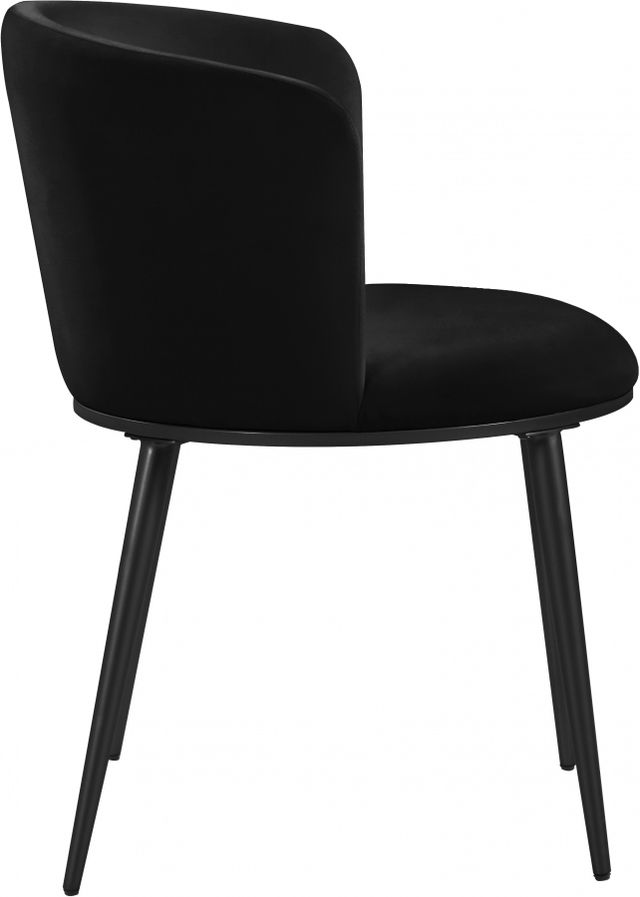 Meridian Furniture Skylar Black/Matte Black Velvet Dining Chair-3