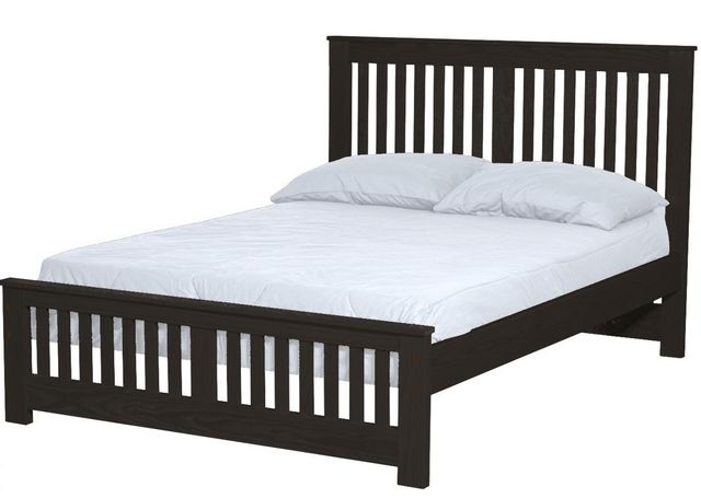 Crate Designs™ Furniture Espresso Queen Shaker Bed-0