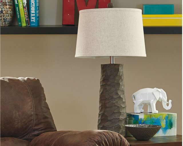 Signature Design by Ashley® Sinda 2-Piece Gray Poly Table Lamps-4