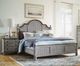 Flexsteel® Plymouth® Distressed Graywash King Storage Bed-3