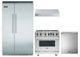 Viking® 4 Piece Stainless Steel Gas Kitchen Package-0