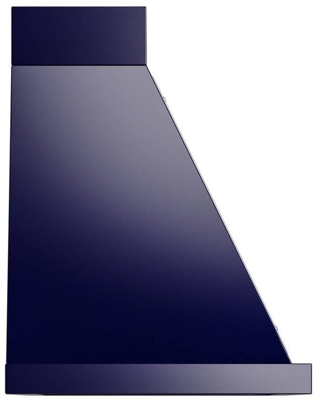 Ilve® Nostalgie II Noblesse 36" Midnight Blue Wall Mounted Range Hood with Chrome Trim-2