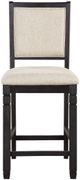 Mazin Furniture Asher 5-Piece Black/Brown Counter Height Dining Set-4