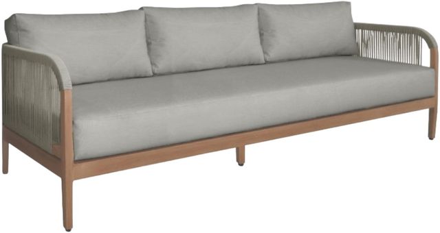 Meridian Furniture Maui Gray Fabric Outdoor Accent Sofa-0