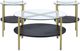3-Piece Black/Gold Table Set-0