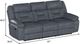 Emerald Home Declan Naval Blue Manual Reclining Sofa-2