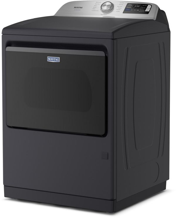 Maytag® 7.4 Cu. Ft. Midnight Steel Pet Pro Electric Dryer with Extra Power and Sanitize Cycle-3