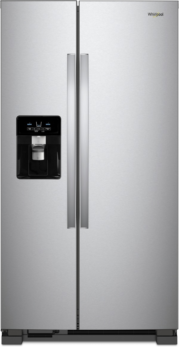 Whirlpool® 33" 21.4 Cu. Ft. Fingerprint Resistant Stainless Steel Side-by-Side Refrigerator