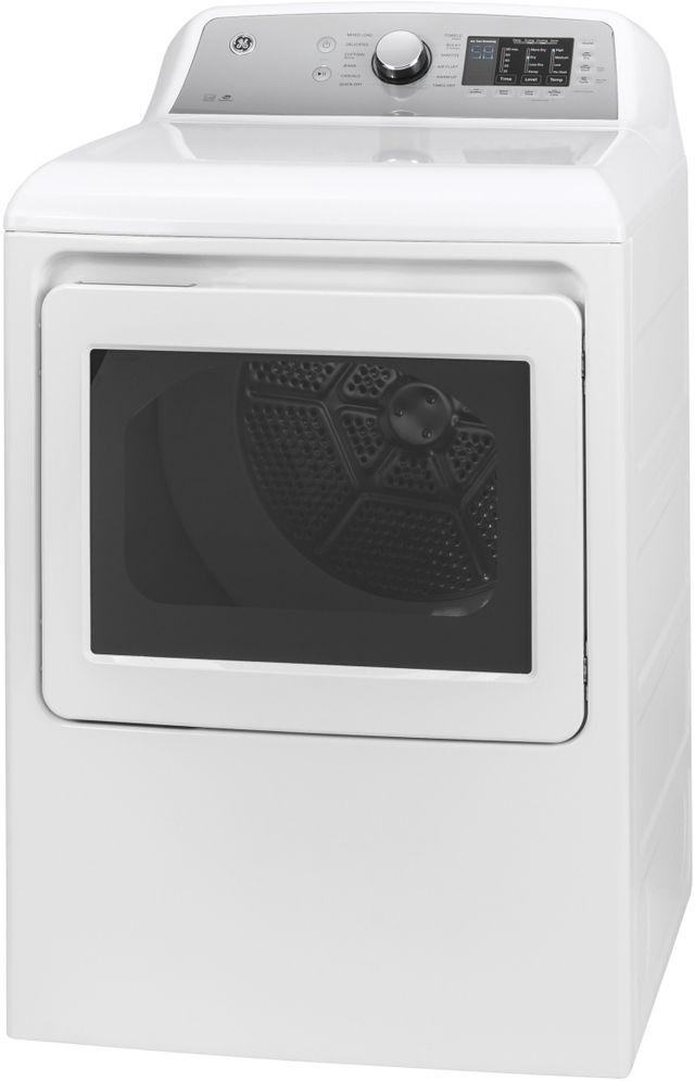 GE® 7.4 Cu. Ft. White Front Load Electric Dryer-2