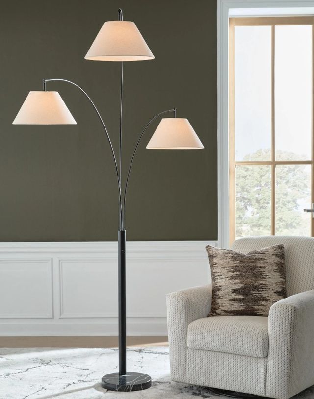 Signature Design by Ashley® Gibbswellner Black Arc Lamp-1