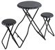 A & B Home Black Coffee Table Set-0