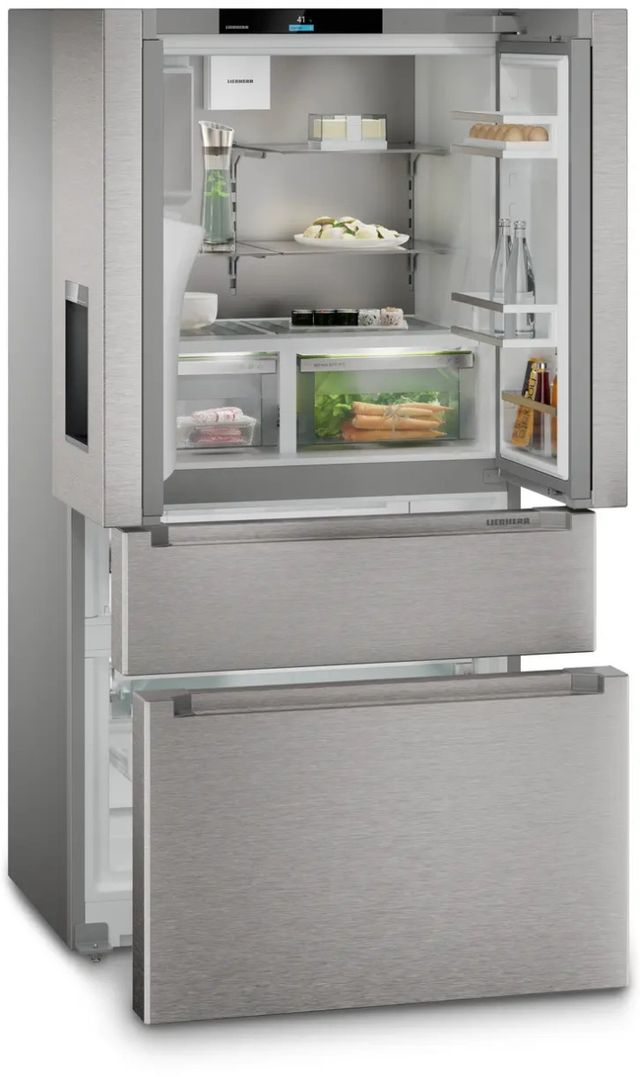 Liebherr Plus Series 36" 20.7 Cu. Ft. Stainless Steel Counter Depth French Door Refrigerator -3